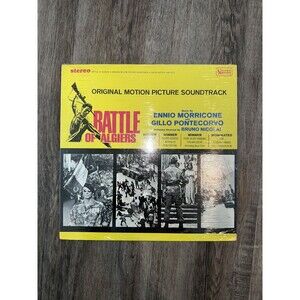 BATTLE OF ALGIERS ORIGINAL MOTION PICTURE SOUNDTRACK MORRICONE UNITED ARTISTS LP